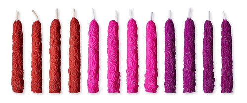 Papyrus Birthday Candles, Roses (12 Units) 0