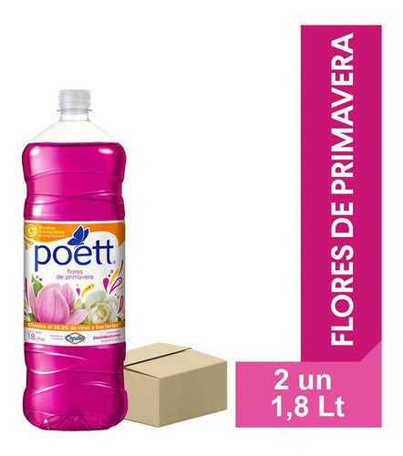 Poett Spring Flowers Floor Cleaner 2x1.8lt 0