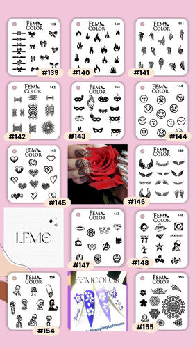 Fem Color Kit 12 Acrylic Plates Lefemme 2