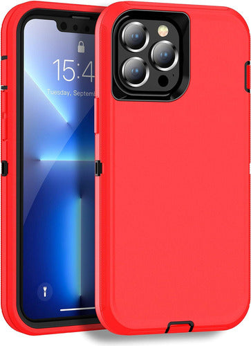 MXX Defender Case for iPhone 13 Pro Max - Red/Black 0