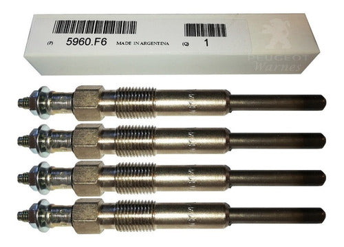 4 Bujias Originales Para Peugeot 306 1.9 Diesel Dw8 2002 0