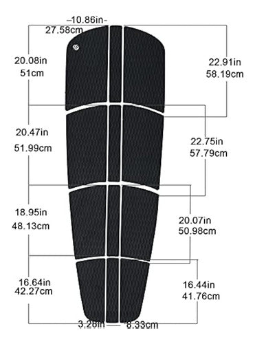 Aqubona Sup Deck Traction Pad 12 Piece Tail Pads 1