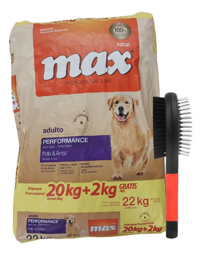 Max Performance Premium Adult Dog Food 22 Kg + Gift 0