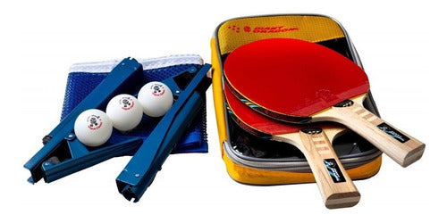 Giant Dragon Ping Pong Set 2 Paddles 3 Star + Red + Balls 0
