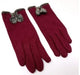 Guantes Para Dama 16685a Bordeau  24 Cm De Largo Yop 0