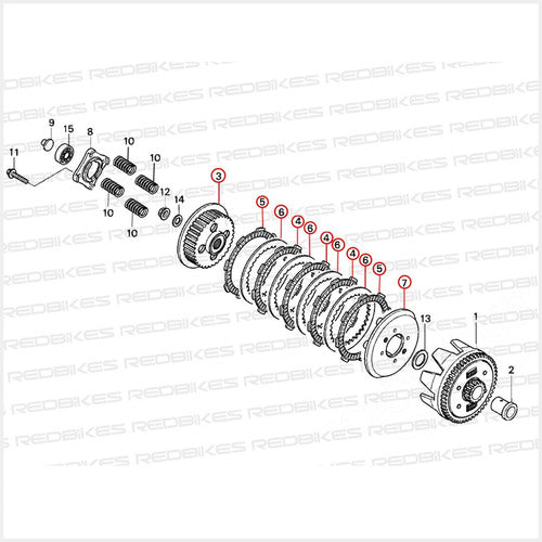 Honda Kit Embrague Junta GLH 150 Gaucha Original Hamp Mh 1