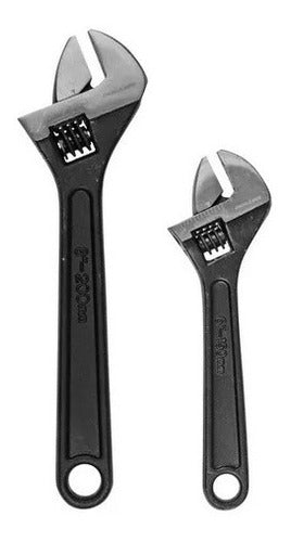 Berta Adjustable French Wrench Set 6 + 8 Inches 0