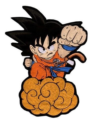 Parche Dragon Ball Z Pequeño Goku Dbz Grande Bordado 0