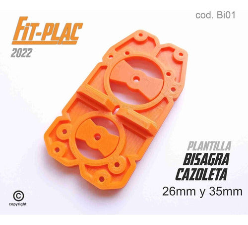 Plantilla Bisagra Cazoleta 26mm - 35mm 6