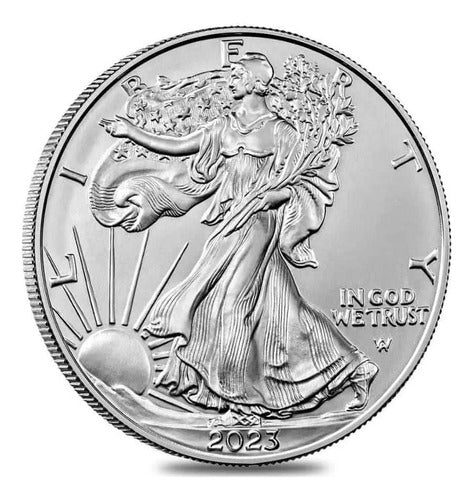 Silver Eagle 2023 USA 1 oz Fine Silver Eagle Coin .999 BU Brilliant Uncirculated 1