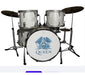 Handcrafted Miniature Drum Set RD Like the Originals 1