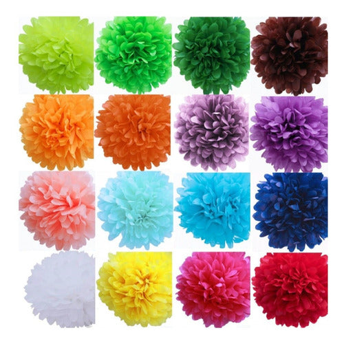 Generic Tissue Paper Pom-Pom - 40 cm - 26 Available Colors 3