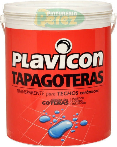 Plavicon Tapagoteras 20lt Impermeable Transparente P/ Techos 5