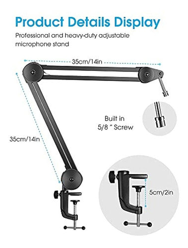 Soporte De Brazo De Micrófono Puroma Soporte De Brazo De Tij 1