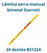 Lâmina P/ Serra Manual Bimetal 24d Amarela Starrett - Bs1224 1