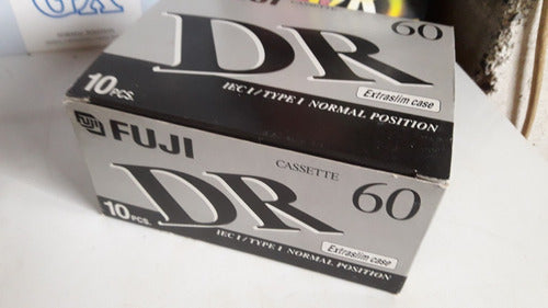 Pack of 10 Fuji DR 60 Cassette Tapes - New 2