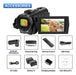 Marca FHD 1080P YouTube Vlogging Camera 24.0MP with 3.0-Inch Rotating Screen and 16X Digital Zoom 6