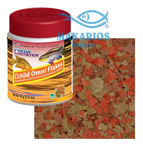 Cichlid Omni Flakes Ocean Nutrition Alimento 154grs Acuario 1