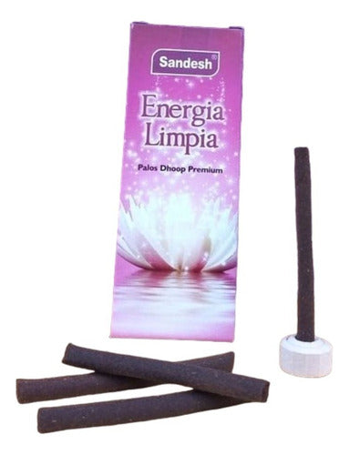 Sandesh Incense Sticks Clean Energy Bar 12u Monte Kura 0