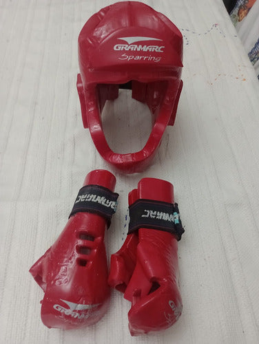 Protector Mano + Cabezal Sparring Granmarc - Rojos 0