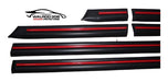 FIAT DUNA SCR Black Scraper with Red Edge Molding 8 Pieces 1