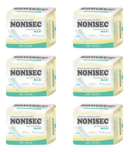 Nonisec Reinforced Maxi Disposable Diapers X 20 Units - 6 Packs 0