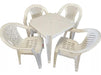 Gemplast Garden Patio Set Table + 4 Stackable Chairs 0