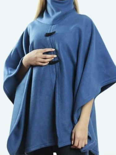 Polar Poncho with High Neck 7