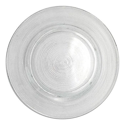 Durax Milano Transparent Wide Plate Set of 6, 26cm 0