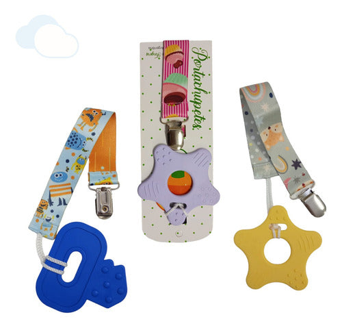 Tato Silicone Sensory Pacifier Holder Teether 14