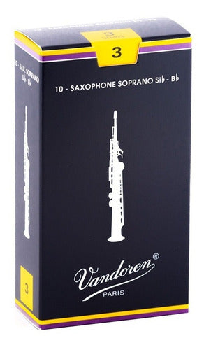 Vandoren Traditional Reeds for Soprano Saxophone 3 0