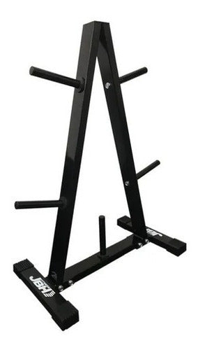 JBH Pino Porta Discos Standard Para Gym Gimnasio Organizador 0