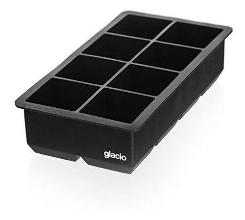 Glacio Large Silicone Ice Cube Trays for 8 Giant Ice Cubes 4