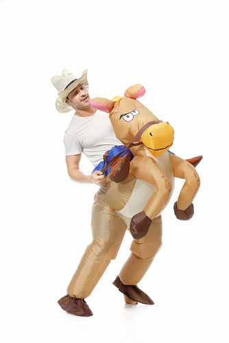 Eonpow Disfraz Inflable A Caballo Halloween 3