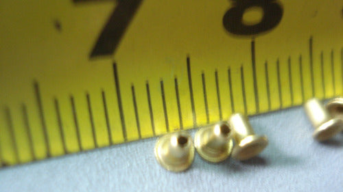 200-Pack 1.5mm x 3mm Tubular Brass Rivet 5