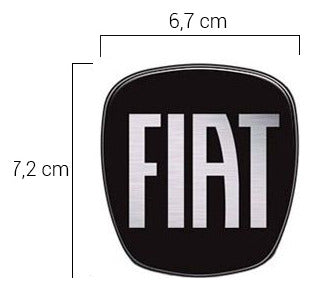 Emblema Fiat Mobi 2016/2022- Black Piano - Grade Dianteira 2