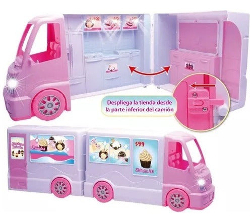 Sweet Candy Van with Lights and Sound and Accessories for Dolls 2