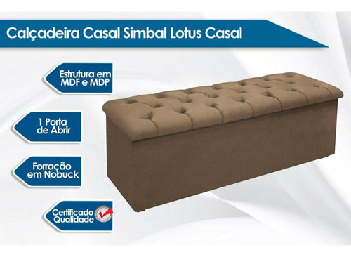 Recamier De Quarto Lotus Suede Cinza Simbal 1