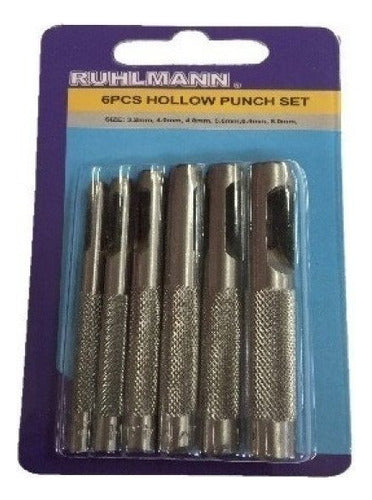 Ruhlmann Punch Set 6 Pieces Step Drill Bit 4-32 3