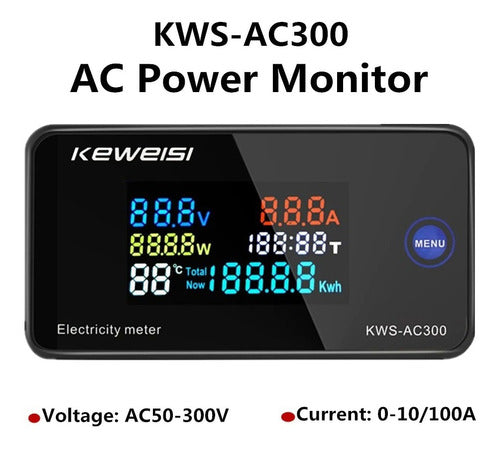 Medidor De Energia Electrica Potencia Corriente Y Tension 1