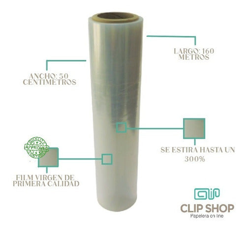 Clipshop Film Stretch Virgen Rollo De 50cm X 10 Unidades Envio Gratis 3