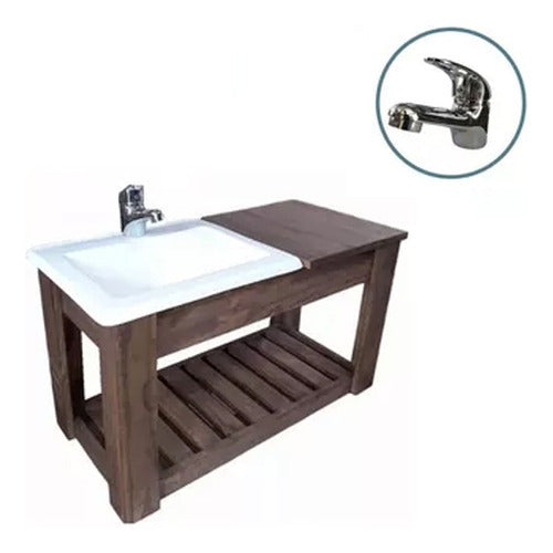 Novo Hogar Wall-Mounted Vanity with Basin + Faucet - 80cm 0