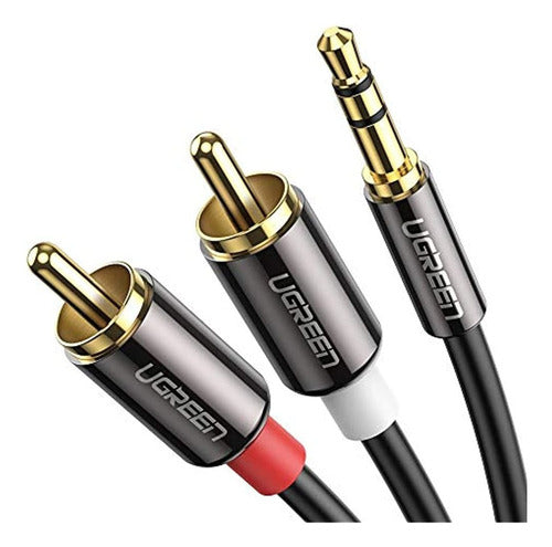 Ugreen 3.5mm A 2rca Audio Estéreo Auxiliar Cable Splitter Y 0