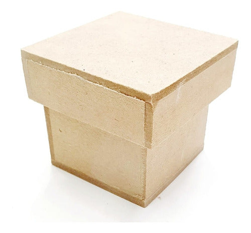 Set of 10 6x6x4 Plain Top MDF Boxes - Ideal for Painting 1