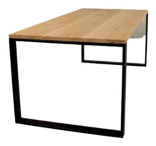 Cambá Muebles Industrial Wooden and Iron Table 200x80 cm 0