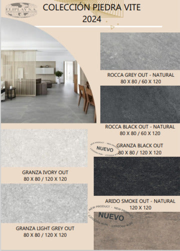 Vite Porcelanato Rocca Grey Out 80x80 1ra Oferta 4