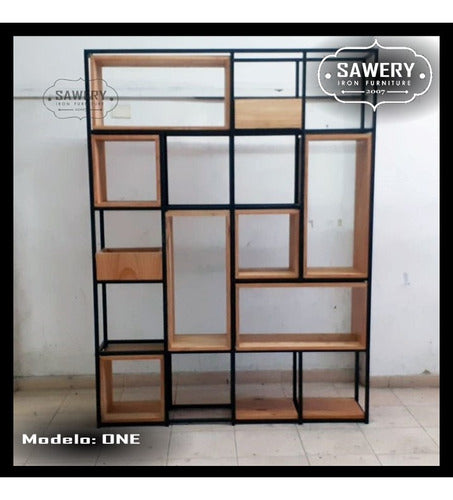 Custom Design Library Shelves with Drawers and Cubes by Sawery® 2