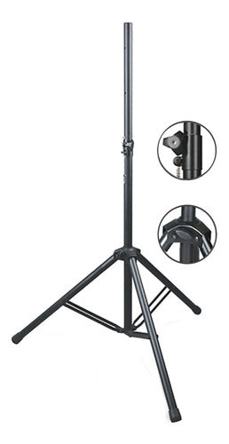 Venetian SP-40B Combo x2 Speaker Stand Tripod Pole 2M 80kg Steel 1