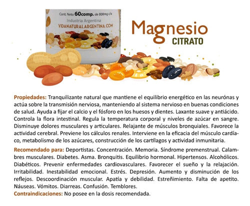 Strongest Magnesium Citrate X 2 60-Count Tablets Supplement 2