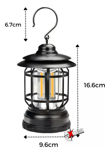 Alextremo.uy Retro LED Lantern X2 - Stylish Patio and Garden Decoration 4